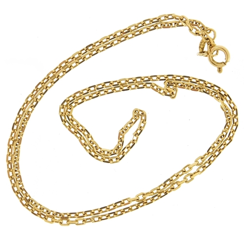 1921 - 18ct gold necklace, 47cm in length, 6.2g