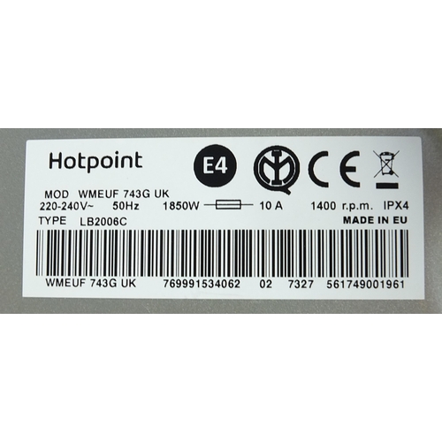 917A - Hotpoint seven kilogram washing machine model WMEUF 743