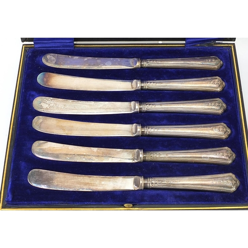 2285 - Victorian and later silver items including sugar tongs, set of six coffee bean spoons with fitted ca... 