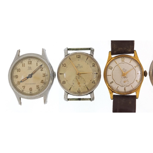 2185 - Six vintage gentlemen's wristwatches including Cyma automatic, Rotary and Smiths