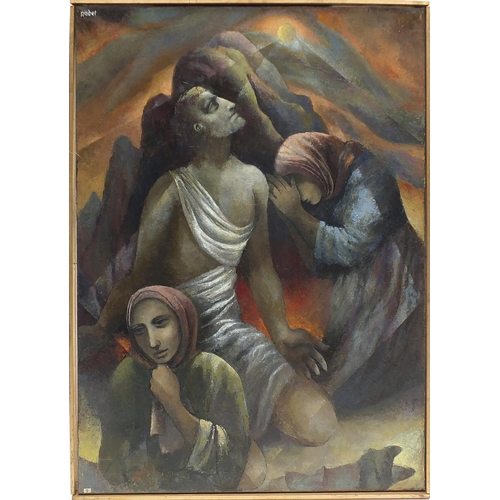 94 - Christine Nisbet - Resurrection, oil on canvas, framed, 102cm x 76cm excluding the frame
PROVENANCE:... 