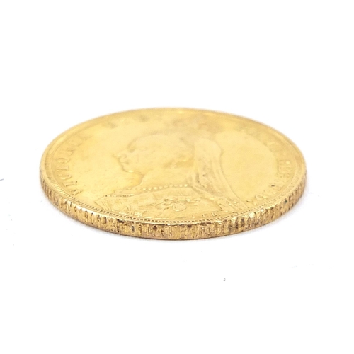 89 - Queen Victoria Jubilee Head 1891 gold sovereign, Melbourne mint - this lot is sold without buyer’s p... 