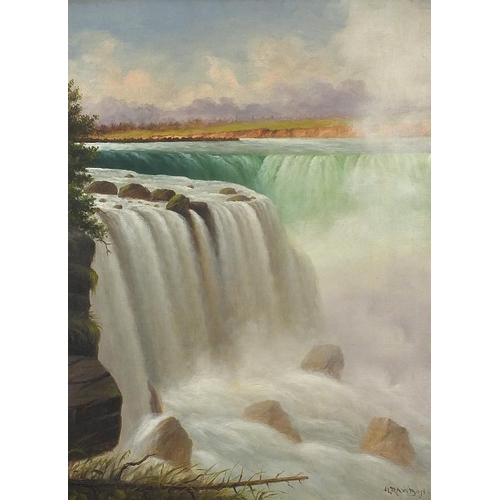 112 - Joseph Loxton Rawbone - Rock of Ages, American Fall and Terrapin Point, Horseshoe, Fall Niagara, pai... 