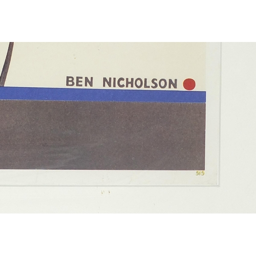 35 - After Ben Nicholson - You Can Be Sure of Shell, 1960s lithograph, Barnard Press 1969, Belgrave St Iv... 