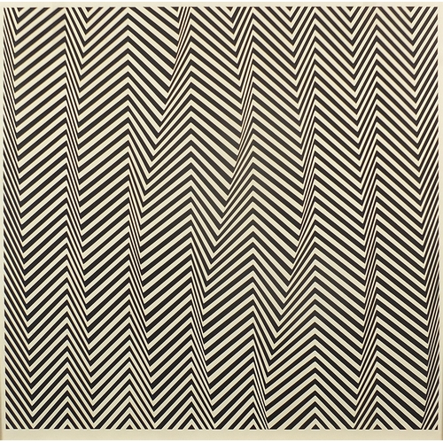 33 - Bridget Riley - Poster Poem Ascending, 1960s screen print published by Alecto Editions 1967, mounted... 