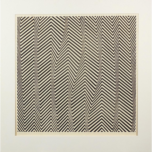 33 - Bridget Riley - Poster Poem Ascending, 1960s screen print published by Alecto Editions 1967, mounted... 