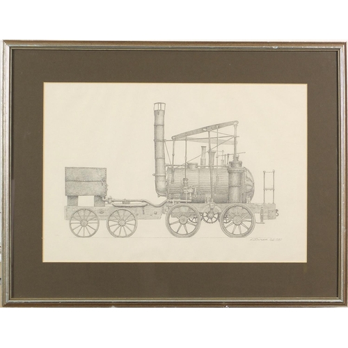 631 - Laurence T Burson - Puffing Billy, colliery steam locomotive and Vulcan GWR locomotive, pair of 1980... 