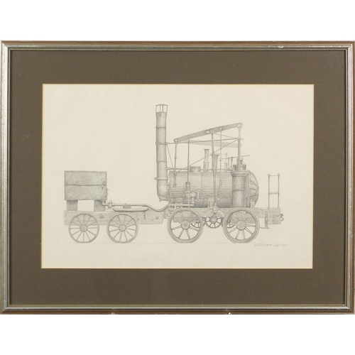 631 - Laurence T Burson - Puffing Billy, colliery steam locomotive and Vulcan GWR locomotive, pair of 1980... 