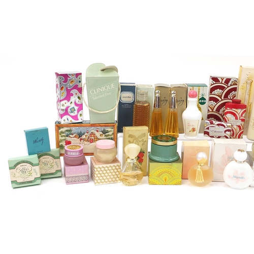 1157 - Collection of vintage perfume, bottles and Avon toiletries, some as new and some used including Mill... 