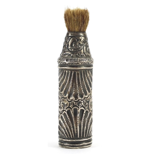 2289 - John Henry Wynn Victorian silver shaving brush, Birmingham 1900, 10cm in length, 61.8g