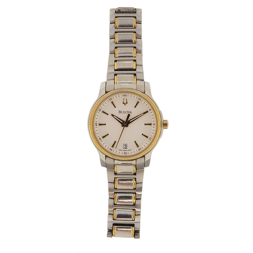 2152 - Bulova, gentlemen's dress watch with date aperture numbered C975522, 30mm in diameter