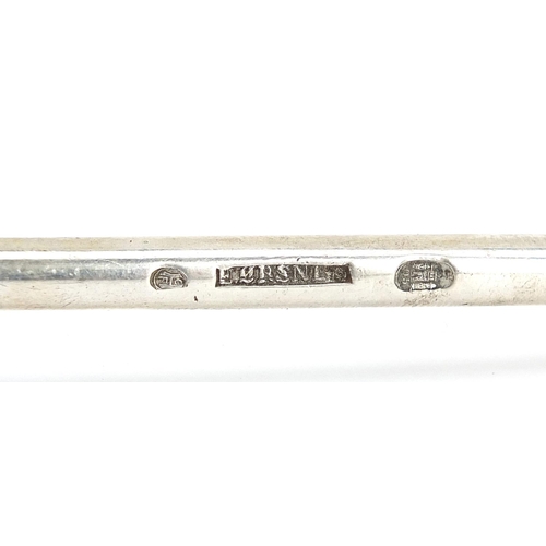 2259 - Christian F Heise, Danish silver rake, 24.5cm in length, 89.5g