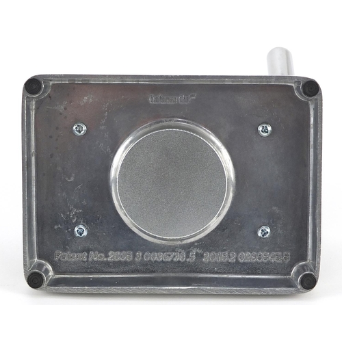 1285 - American First Land International cigar cutter, 15cm wide