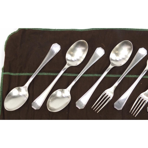 1269 - Christofle silver plated cutlery comprising spoons and forks