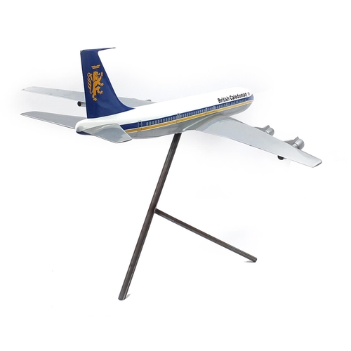 344 - Aviation interest 1/24th scale model of British Caledonian Airways Boeing 707 by Space Models, 180cm... 