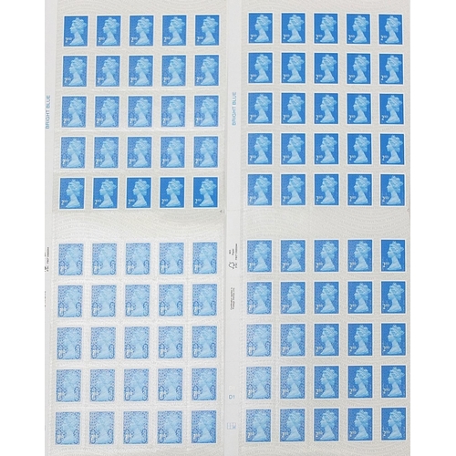 728 - Three sheets of fifty Royal Mail second class stamps