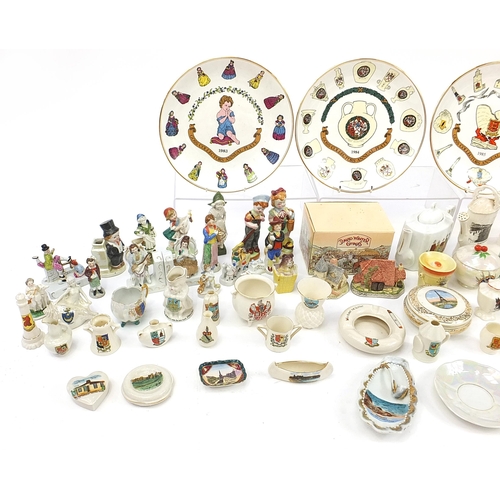 1379 - Collectable china including crested china, continental figures and Goss Collector's Annual plates