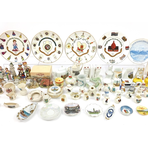 1379 - Collectable china including crested china, continental figures and Goss Collector's Annual plates