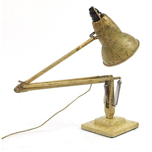 238 - Vintage Herbert Terry two step marbleised Anglepoise lamp