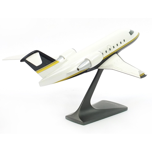 347 - Aviation interest 1/50th scale model of Bombardier Challenger 604 Private Business Jet by Space Mode... 