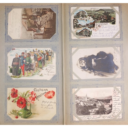 686 - Collection of early 20th century and later German social history and topographical postcards arrange... 