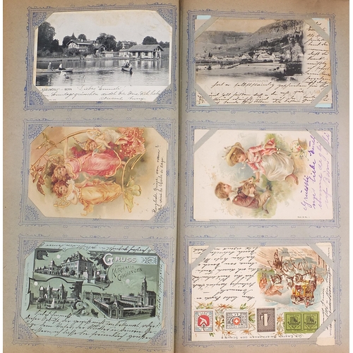 686 - Collection of early 20th century and later German social history and topographical postcards arrange... 