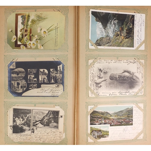 684 - Collection of early 20th century and later social history and topographical postcards arranged in an... 