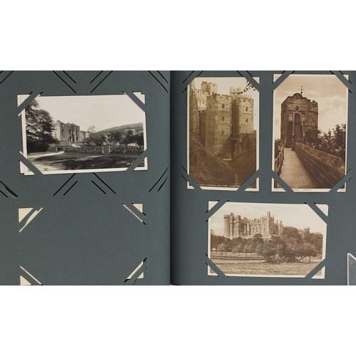 734 - Album of Great Britain Castle postcards, approximately 300