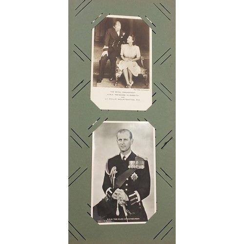 735 - Album of Royalty postcards, approximately 50