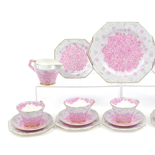 375 - Royal Paragon tea ware, replica of service made for HM The Queen, the largest 25.5cm wide