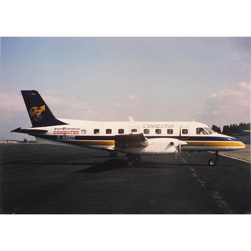 352 - Four aviation interest British Caledonian Airways photographic prints on card of Douglas DC10, Boein... 