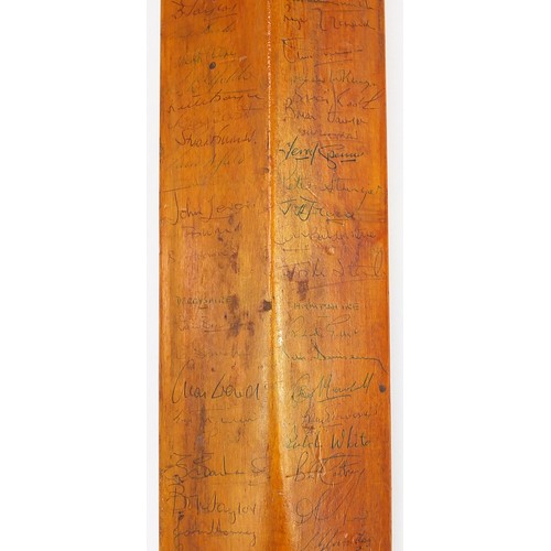 404 - Gray Nicolls Jim Parks full size autographed cricket bat with Sussex, Essex and Leicestershire autog... 