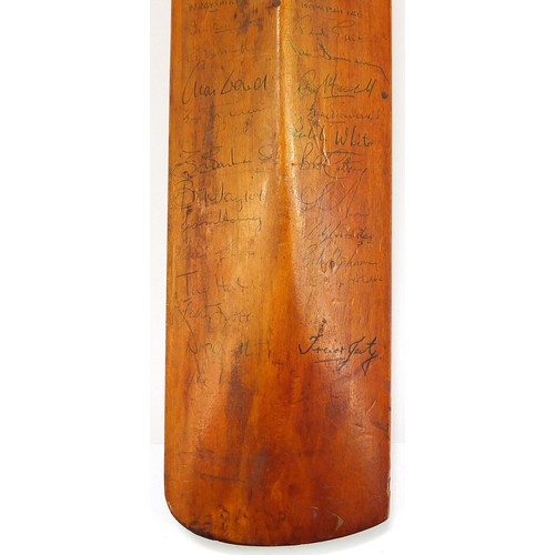 404 - Gray Nicolls Jim Parks full size autographed cricket bat with Sussex, Essex and Leicestershire autog... 