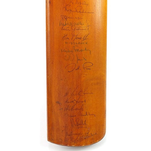 404 - Gray Nicolls Jim Parks full size autographed cricket bat with Sussex, Essex and Leicestershire autog... 