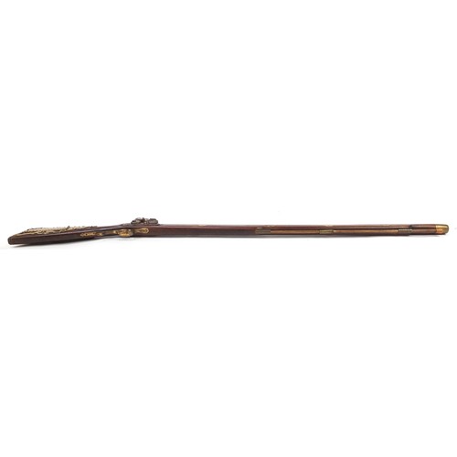 1619 - Decorative flintlock rifle, 131cm in length