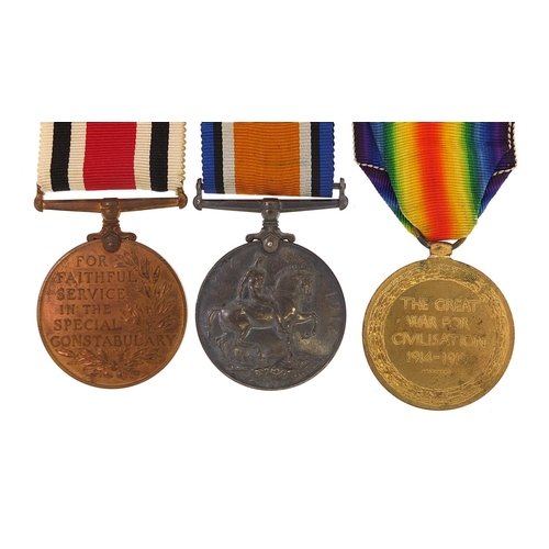 2293 - British military World War I pair and Faithful Service medal together with boxes of issue, the pair ... 