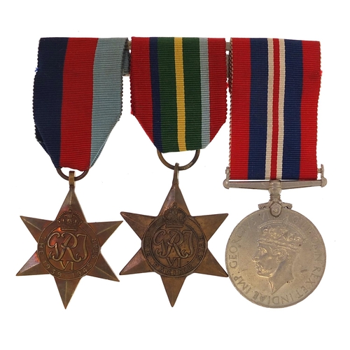 2294 - British military World War II three medal group including The Pacific star