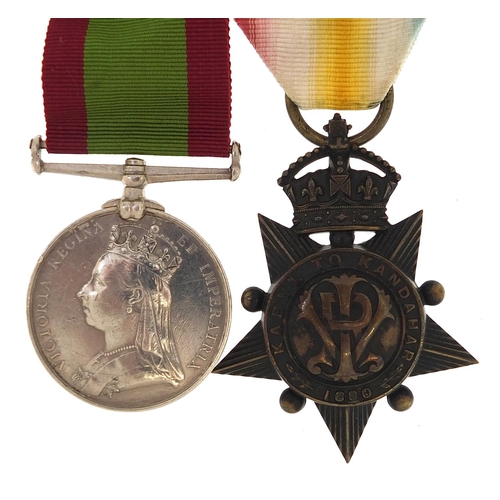 2295 - Victorian British military Afghanistan Service medal with Kabul to Kandahar star, the General Servic... 