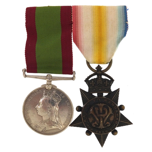 2295 - Victorian British military Afghanistan Service medal with Kabul to Kandahar star, the General Servic... 