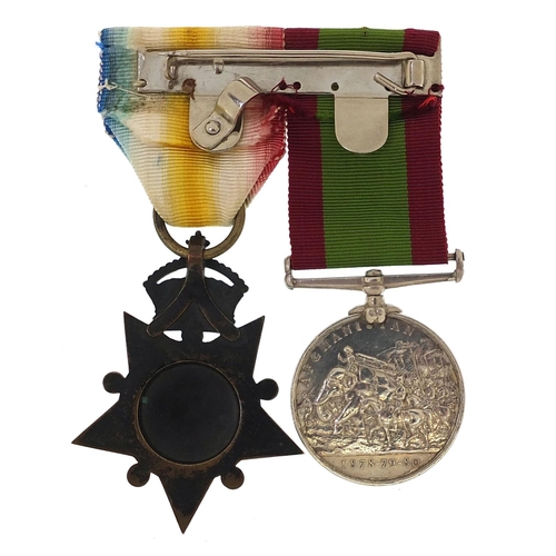 2295 - Victorian British military Afghanistan Service medal with Kabul to Kandahar star, the General Servic... 