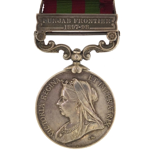 2286 - Victorian British military India 1895 General Service medal with Punjab Frontier 1897-98 bar awarded... 