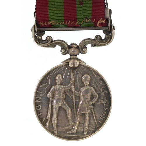 2286 - Victorian British military India 1895 General Service medal with Punjab Frontier 1897-98 bar awarded... 