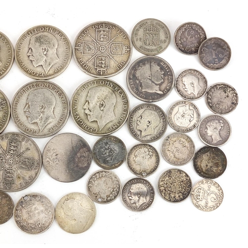 1585 - Victorian and later British coinage including florins, shillings and sixpences, 200g