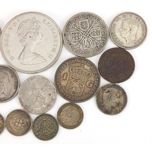 1586 - 17th century and later British and world coinage including florins and shillings