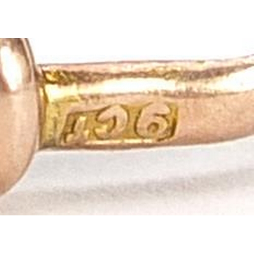 1989 - 9ct rose gold swivel clasp, 1.8cm in length, 1.4g