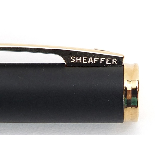 692 - Sheaffer ballpoint pen with case, the case 18cm wide