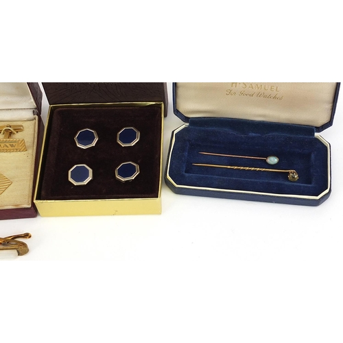 906 - Collection of vintage and later cufflinks and studs