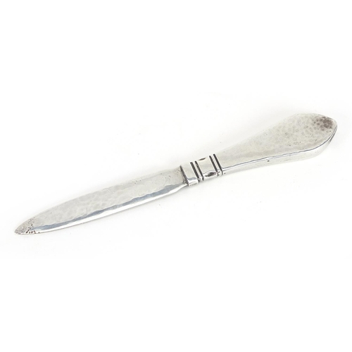 2270 - Georg Jensen, Danish 925S silver letter opener paper knife, 15cm in length, 26.6g