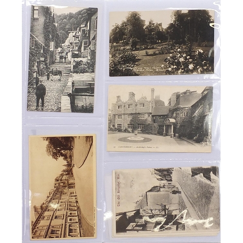 1509 - Collection of early 20th century and later social history and topographical postcards arranged in tw... 