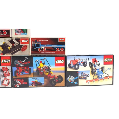 1341 - Collection of vintage Lego and Lego Technic model sets with boxes comprising numbers 8845, 854, 8841... 